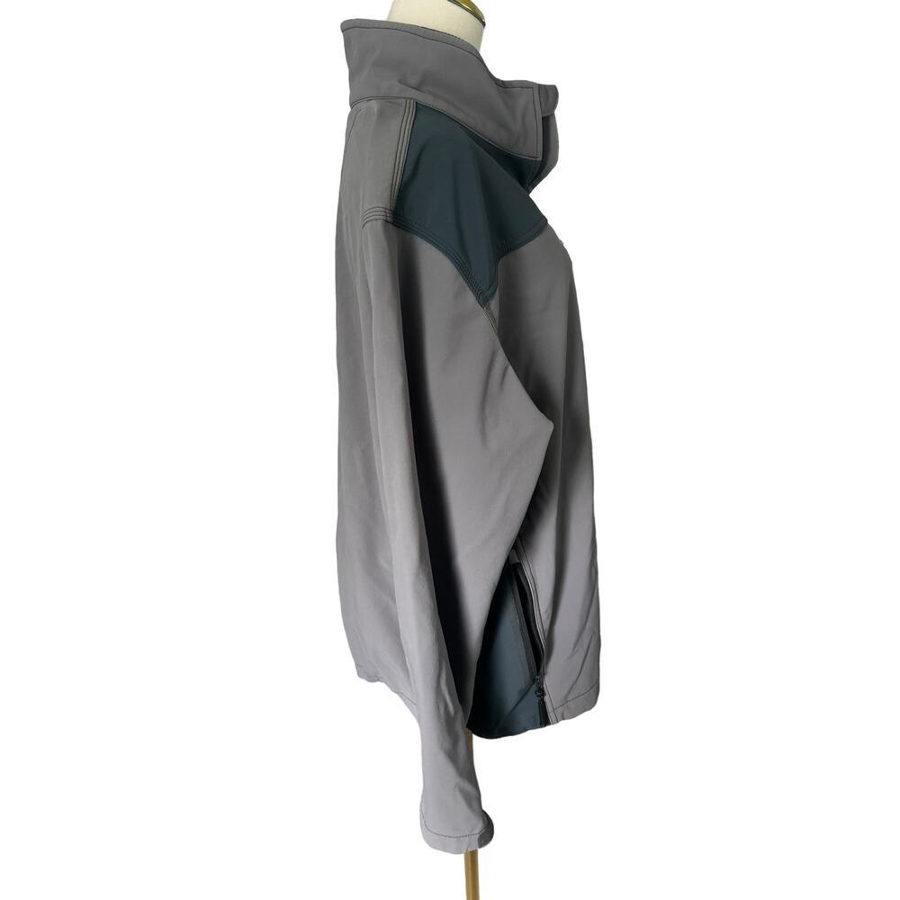 Carhartt Fleece Lined Soft Shell Winter Coat Jacket Gray Colorblock Gorpcore XL - Picture 8 of 16